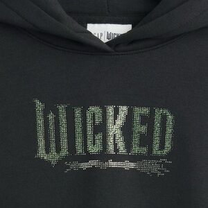 NWT, Never worn, Black Hoodie with 'Wicked' Design